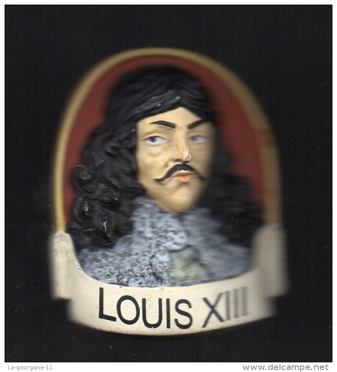 MAGNET En Résine RELIEF (7cm X 5 Cm De 42 à 52g) LOUIS XIII  Roi De France - Personaggi