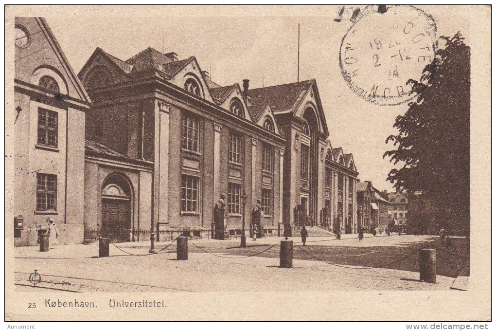 Dinamarca--Kobenhavn--1912--Universitetel--a, Francia - Dinamarca