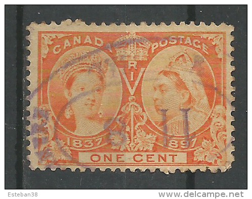 Anniversaire Du Règne De Victoria 1c Orange - Used Stamps