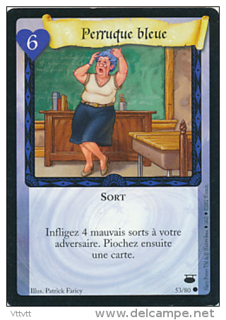 Trading Card Game, HARRY POTTER : Perruque Bleue, Sort, 53/80 - Harry Potter