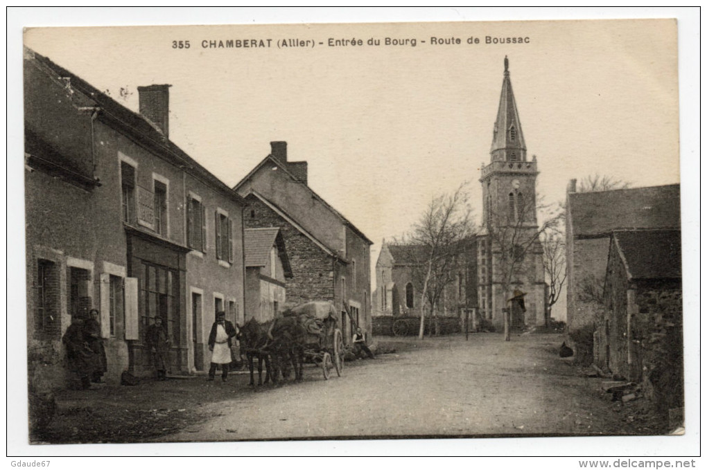 CHAMBERAT (03) - ENTREE DU BOURG - ROUTE DE BOUSSAC - Autres & Non Classés