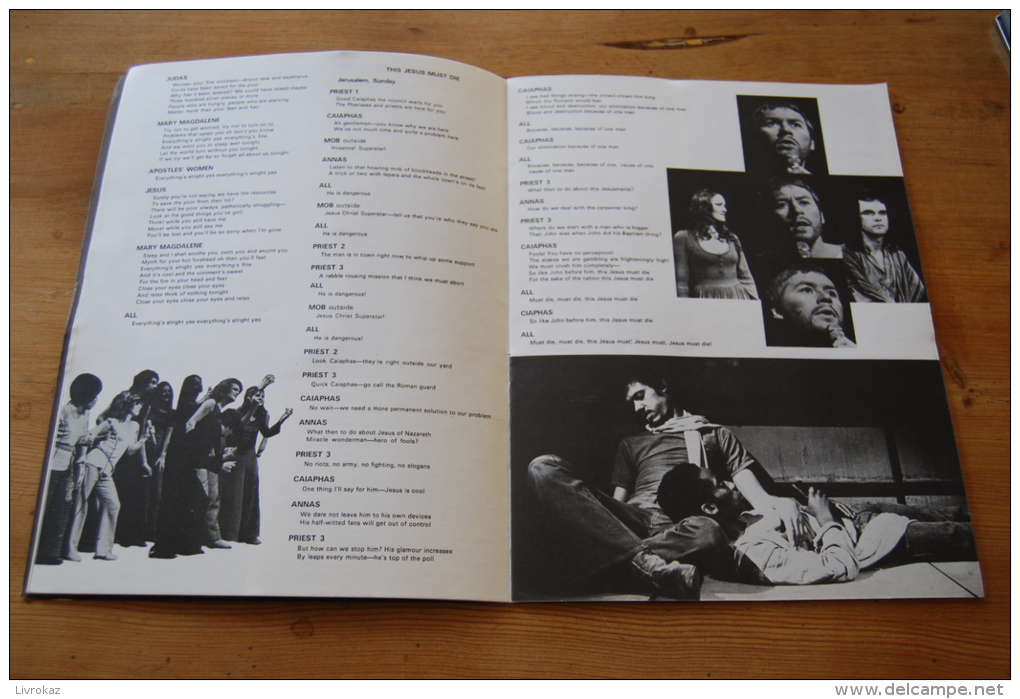 Jesus-Christ Superstar Souvenir, Brochure And Libretto, Palace Theater, London, Londres, 1972, 28 Pages - Culture