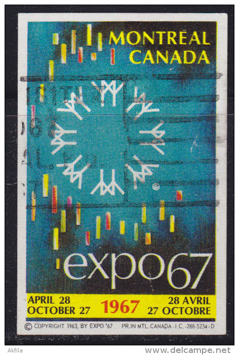 1257(11). Canada, 1967, EXPO ´67, Label - 1967 – Montreal (Kanada)