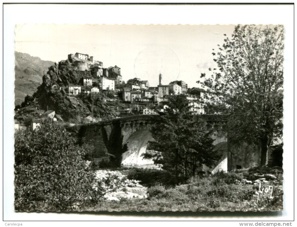 CP - CORTE (20) VUE GENERALE ET PONT SUR LE TAVIGNANO - Autres & Non Classés