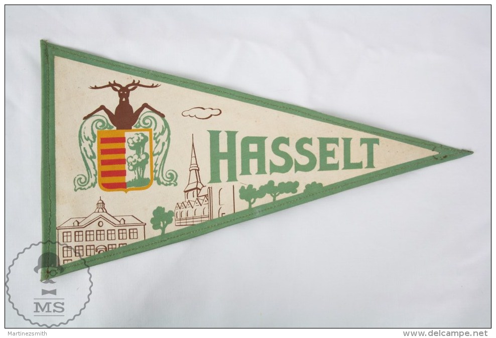 Vintage Belgium - Hasselt, Limburg Province Collectible Pennant/ Flag - Otros & Sin Clasificación