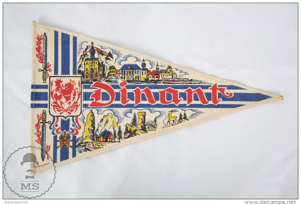 Vintage Belgium - Dinant, Namur Province Pennant/ Flag - Otros & Sin Clasificación