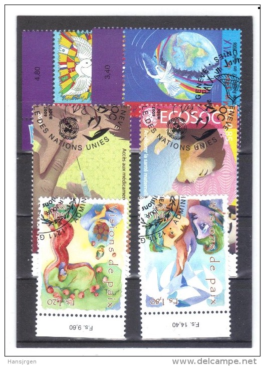 MEX1205 UNO GENF  2006/09 KLEINES LOT  Used / Gestempelt - Used Stamps