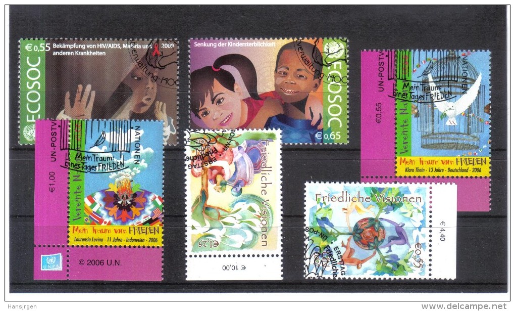 MEX1208 UNO WIEN  2006/09 KLEINES LOT  Used / Gestempelt - Used Stamps