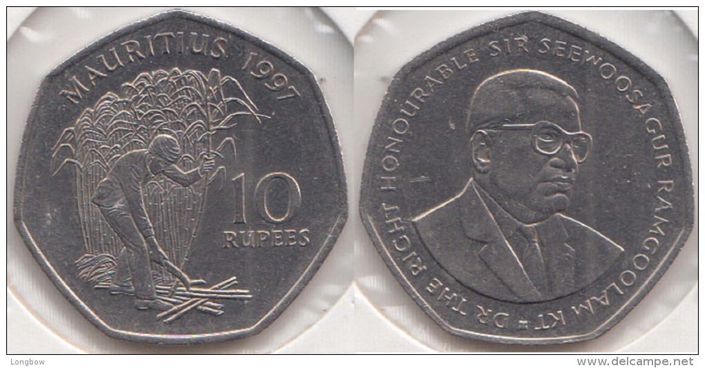 Mauritius 10 Rupees 1997 - KM#61 - Used - Mauritius