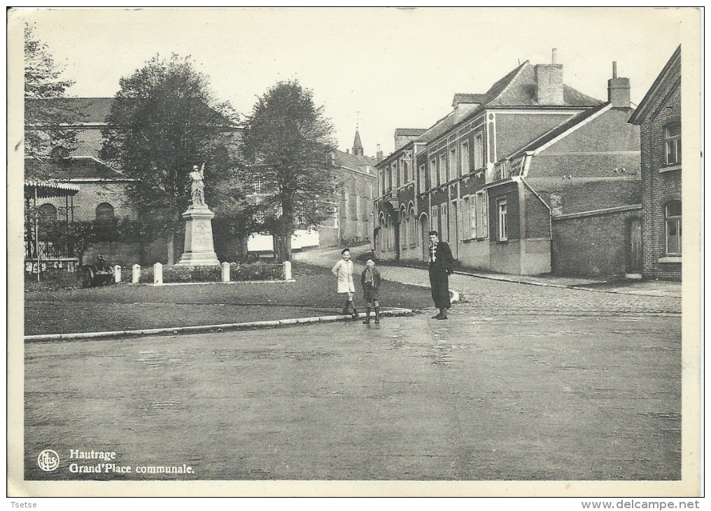 Hautrage - Grand´Place Communale - 1962  ( Voir Verso ) - Saint-Ghislain