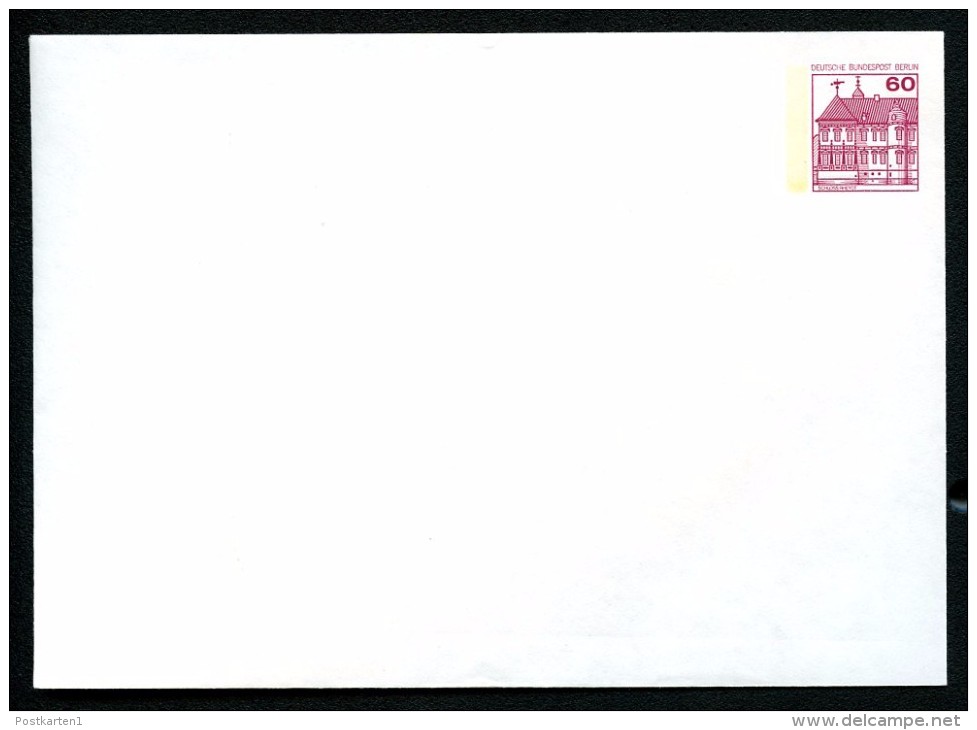 BERLIN PU75 A1/002 Privat-Umschlag BLANKO SCHLOSS RHEYDT ** Innen Grau 1979  NGK 4,00 € - Enveloppes Privées - Neuves
