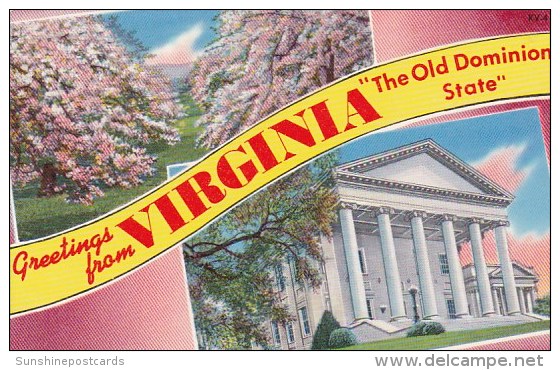 Greetings From Virginia The Old Dominion State Apple Blossoms In Full Bloom Richmond Virginia - Richmond