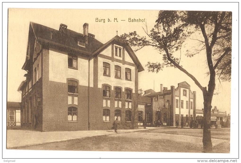 GERMANY BURG Bei Magdeburg Bahnhof - Burg