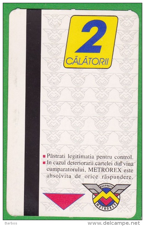 Romania  , Bucuresti  , Metro Ticket  , 2000 - Europe