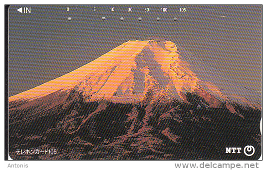 JAPAN - Volcano, NTT Telecard 105 Units(111-080), 10/95, Used - Giappone