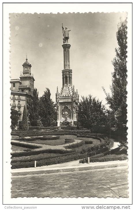 Cp, Espagne, Madrid, Monumento A Colon - Madrid