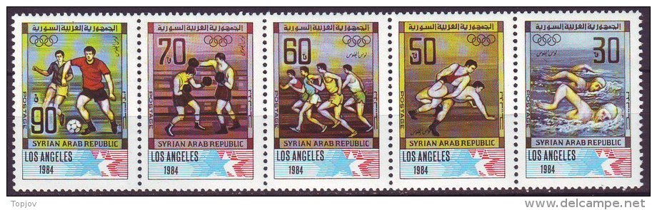 SYRIA - OLYMPIC  LA - FOOTBALL - BOXING - SWIMIMG - WRESTLING  - **MNH - 1984 - Nuovi