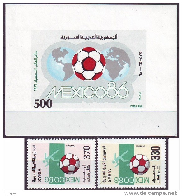 SYRIA - WM  MEXICO - FOOTBALL  - **MNH - 1986 - Ungebraucht