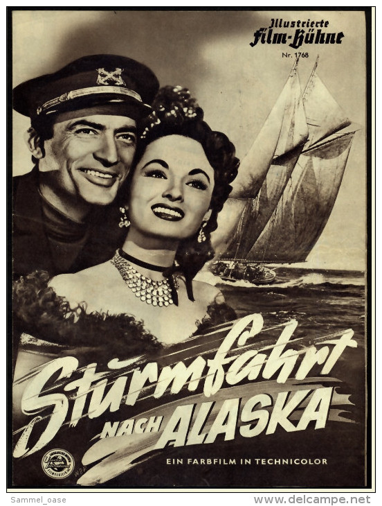 Illustrierte Film-Bühne  -  "Sturmfahrt Nach Alaska" -  Mit Gregory Peck  -  Filmprogramm Nr. 1768 Von Ca. 1952 - Revistas