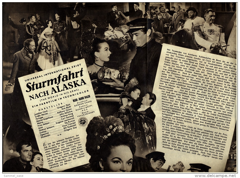 Illustrierte Film-Bühne  -  "Sturmfahrt Nach Alaska" -  Mit Gregory Peck  -  Filmprogramm Nr. 1768 Von Ca. 1952 - Revistas