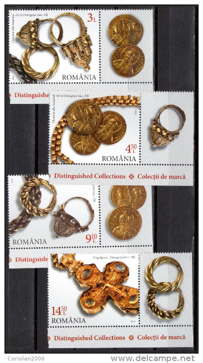 Romania 2015 / Distinguished Collections / Complete Set With Labels Type 4 - Unused Stamps