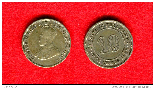 STRAITS SETTLEMENTS - GEORGE V - 10 CENTS 1926 - Kolonies