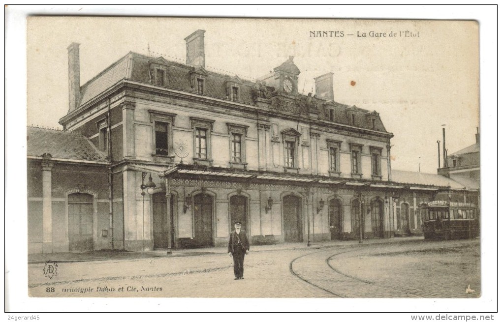 CPA NANTES (Loire Atlantique) - La Gare De L'Etat - Nantes