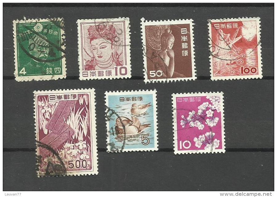 Japon N°242,498,511,539,564,566,677 Cote 1.65 Euros - Gebraucht