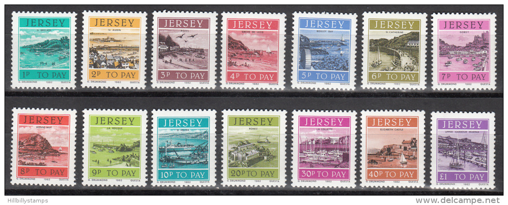 Jersey    Scott  No. J33-46     Mnh    Year  1982 - Jersey