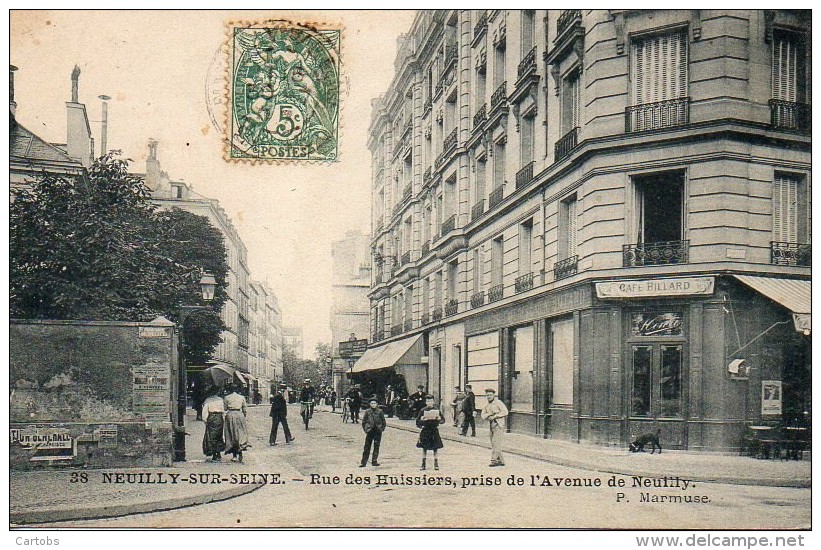 92 NEUILLY-sur-SEINE  Rue Des Huissiers , Prise De L'Avenue De Neuilly - Neuilly Sur Seine