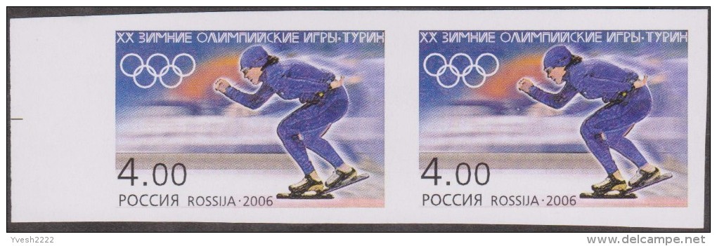 Russie 2006 Y&T 6916/8. Derniers Essais, Paires Non Dentelées. JO De Turin : Snowboard, Luge Et Patinage De Vitesse - Hiver 2006: Torino