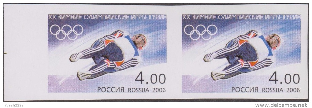 Russie 2006 Y&T 6916/8. Derniers Essais, Paires Non Dentelées. JO De Turin : Snowboard, Luge Et Patinage De Vitesse - Invierno 2006: Turín