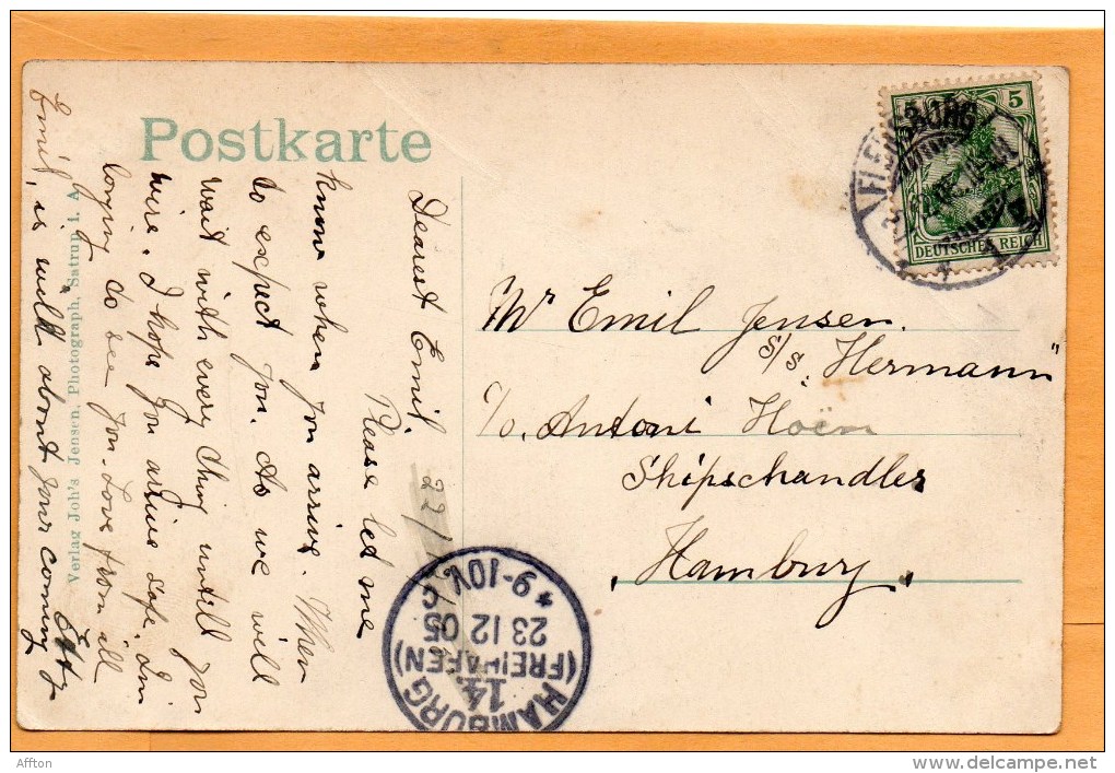 St Jurgenskirche Im Bau Flensburg 1905 Postcard - Flensburg