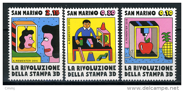 2014 - SAN MARINO - SAINT-MARIN - Rivoluzione Della Stampa 3D -  NH - (**) - New Mint - Neufs