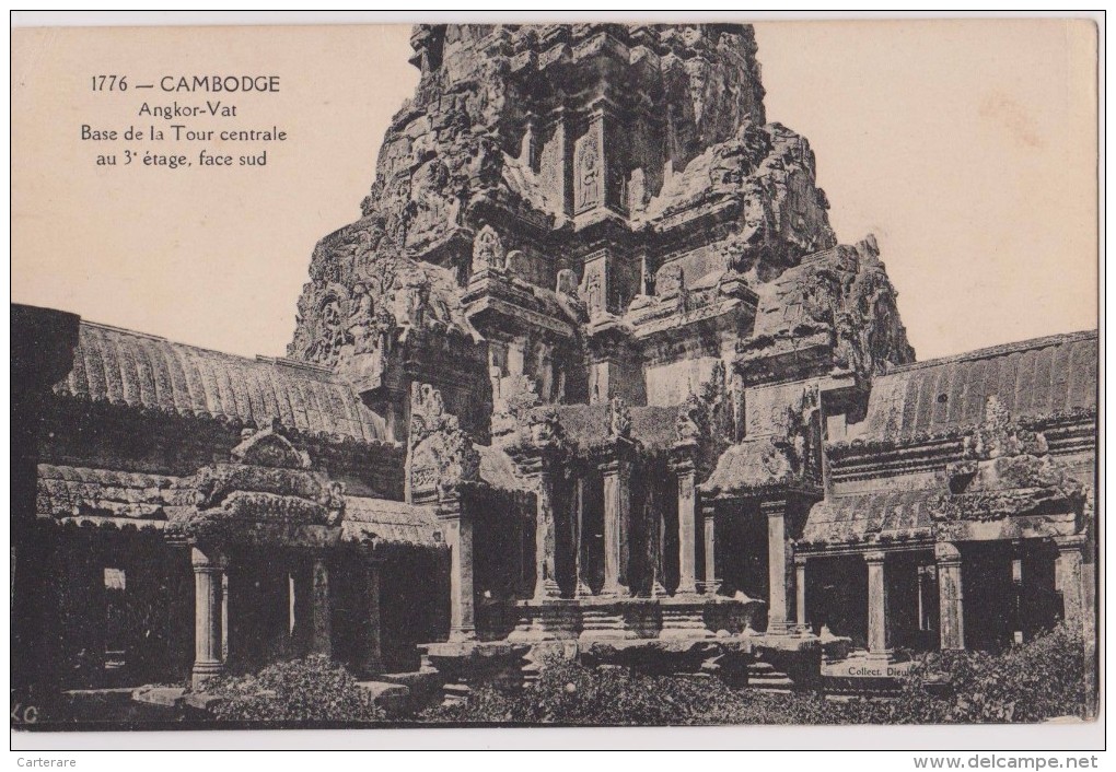 ASIE,ASIA,INDOCHINE FRANCAISE,CAMBODGE,protec Torat Francais Ancien,ANGKOR-VAT,cité Impériale Religieuse Khmère,TEMPLE - Cambodge