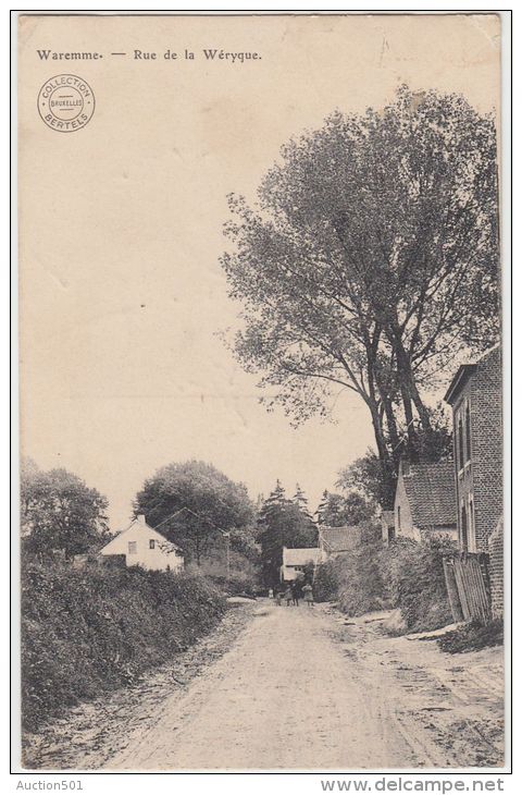 24823g RUE De La WERYQUE - Waremme - 1913 - Borgworm