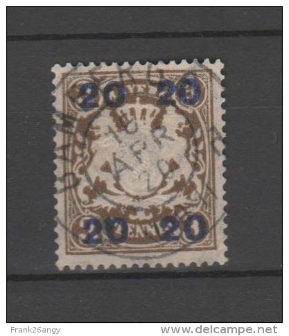 BAYERN 1920 Francobolli 3p. Soprastampato Mi. 177 - Uni. 195 Serie Cpl. 1v. Usato - Sonstige & Ohne Zuordnung