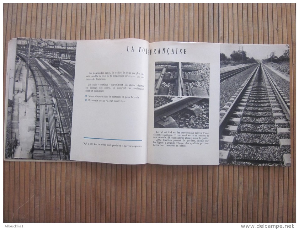 1955 Technique ferroviaire françai se publicitaire SNCF société nationale des chemins de fer français trains rails gare