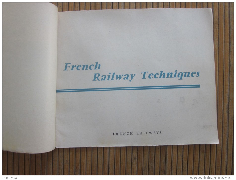 1955 French Railway Techniques Publicitaire SNCF Société Nationale Des Chemins De Fer Français Trains Rails Gare - Europa