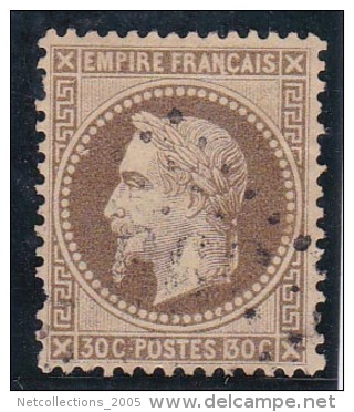 VARIETES TIMBRE FRANCE - 30 Centimes Empire Français - Barre Devant Le 30c - N°30 1868 - VARIETE NAPOLEON III Lauré - Unclassified