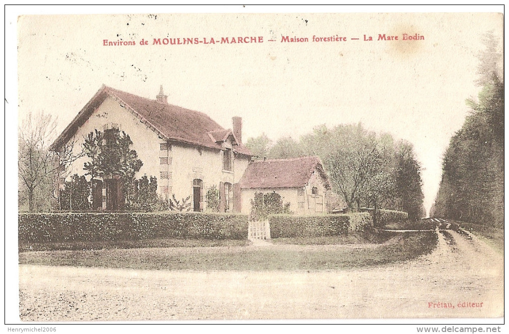 Orne - 61 - Env De Moulins La Marche - Maison Forestière  - La Mare Eodin 1915 - Moulins La Marche