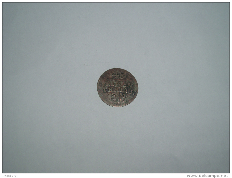 PETITE PIECE ARGENT ?. USAGEE DE 1794. / 48 EINEN THALER S.M. 1794 / ALLEMAGNE - Other & Unclassified