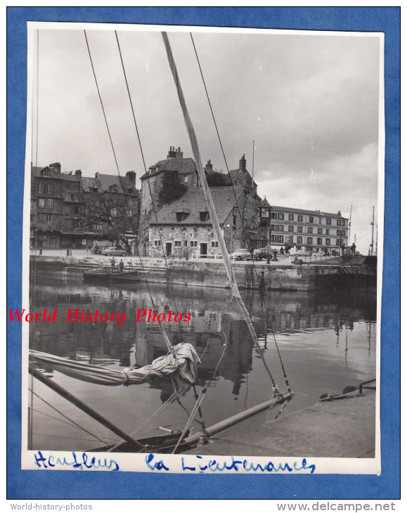 Photo Ancienne - HONFLEUR - La Lieutenance - Photo Prise à Bord D'un Bateau - Calvados - Bateaux