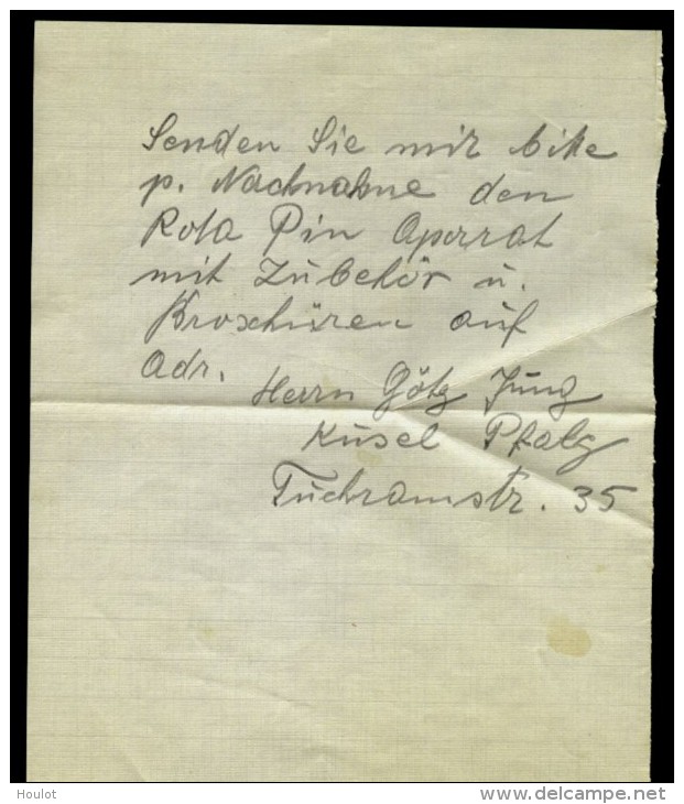 Mi.N° 413 Auf Standardbrief Als Einzelfrankatur 1.12.58 Gelaufen Von Saarbrücken Nach Rheine - Briefe U. Dokumente