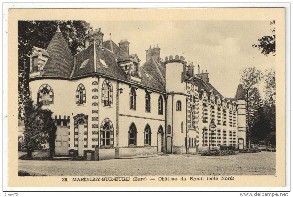 27 - MARCILLY-SUR-EURE - Château Du Breuil (côté Nord) - Marcilly-sur-Eure