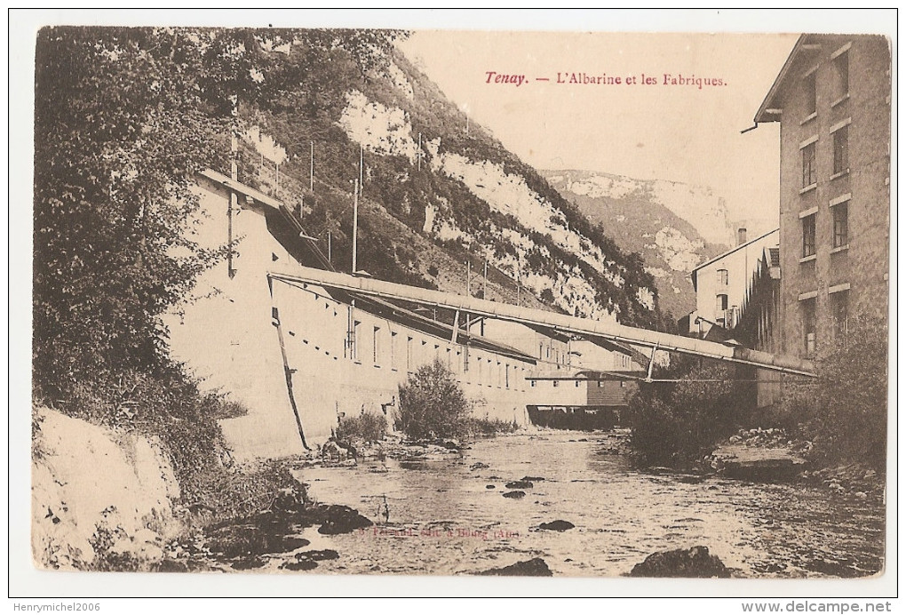 Ain - 01 - Tenay - L'albarine Et Les Fabriques 1907 - Non Classés