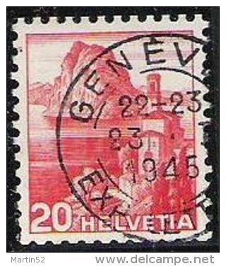Schweiz Suisse 1938: Rollenmarke MIT NUMMER Zu 215yRM01 Mi 327yR AVEC N° Au Verso Mit O GENÈVE 23.I.1945 (Zu CHF 5.50) - Franqueo