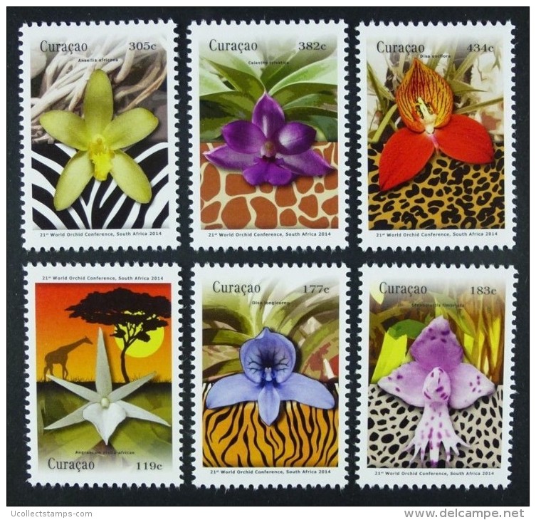 Curacao 2014  Orchideen   Orchids    Postfris/mnh/neuf - Ongebruikt