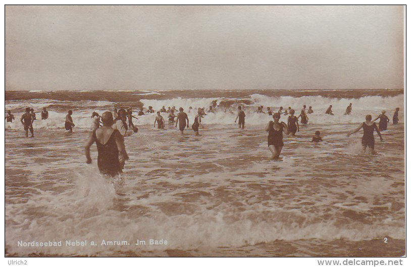 AK Nordseebad Nebel Auf Amrum - Im Bade - 1921 (13545) - Nordfriesland