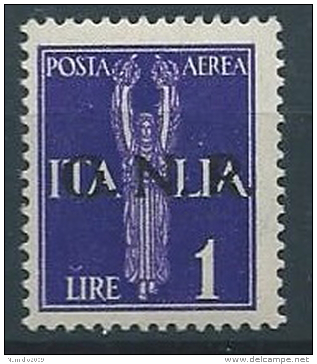 1944 RSI GNR VERONA POSTA AEREA 1 LIRA MNH ** - S2-5 - Correo Aéreo